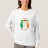 IRISH FLAG Christmas Pudding T-Shirt (Vorderseite)
