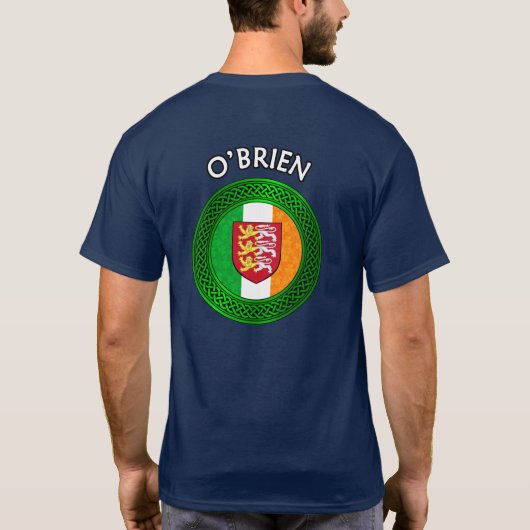 Irish Flag Clover Celtic Knot - O'Brien T - Shirt (Rückseite)
