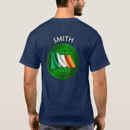 Irish Flag Clover Celtic Knot - Smith T-Shirt