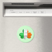 Irish Flag Clover Magnet (In Situ (Geschirrspüler))