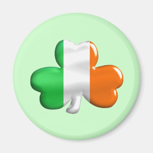 Irish Flag Clover Magnet (Vorne)