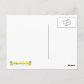 Irish Flag Clover Postkarte (Rückseite)