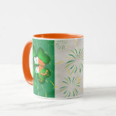 Irish Flag Coffee Tasse, St. Patrick's Day Tasse (Vorderseite Links)