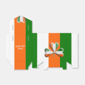 Irish Flag Colored Kleeblatt Geschenkschachtel (Ungefaltet)