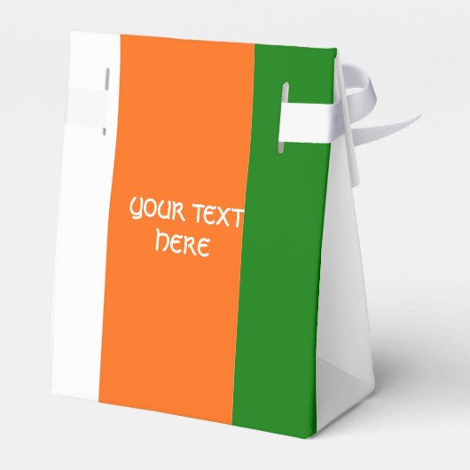 Irish Flag Colored Kleeblatt Geschenkschachtel (Rückseite)