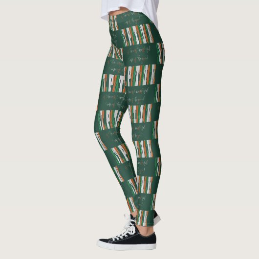 Irish Flag Colors in Text St. Patrick Leggings (Links)