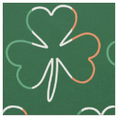 Irish Flag Colors Kleeblatt Clover St Patrick Stoff (Nahaufnahme)