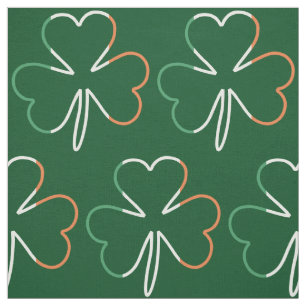 Irish Flag Colors Kleeblatt Clover St Patrick Stoff