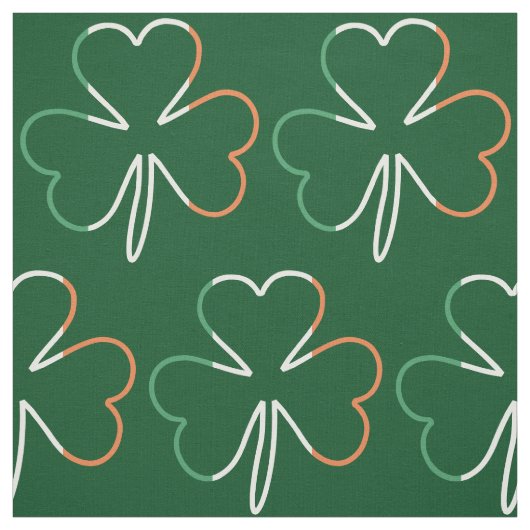 Irish Flag Colors Kleeblatt Clover St Patrick Stoff (Muster)