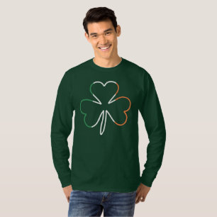 Irish Flag Colors Kleeblatt Clover St Patrick T-Sh T-Shirt