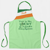 Irish Flag Colors My Lucky St. Patrick's Day Schürze (Vorderseite)