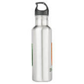 Irish Flag Cowboy Gnome Monogram Edelstahlflasche (Rückseite)