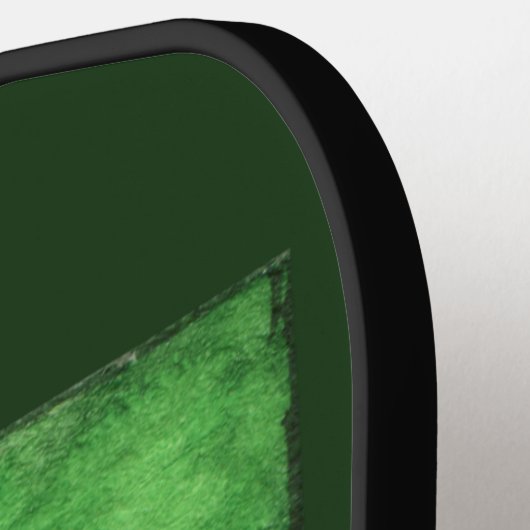 Irish Flag Cowboy Gnome Monogram Pickleball Schläger (Linke Seite)