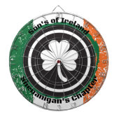 Irish Flag Dart Board Dartscheibe (vorne)