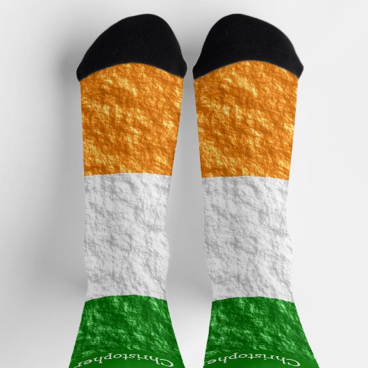 Irish Flag Design Socken (Oben)