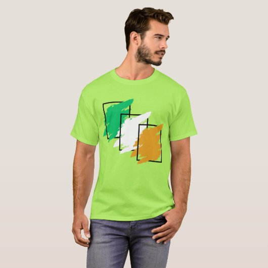 Irish Flag Design T-Shirt (Vorne ganz)