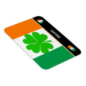 Irish Flag & Glücksklee Blatt / Ireland Magnet (Rechte Seite)