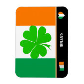 Irish Flag & Glücksklee Blatt / Ireland Magnet (Vertikal)