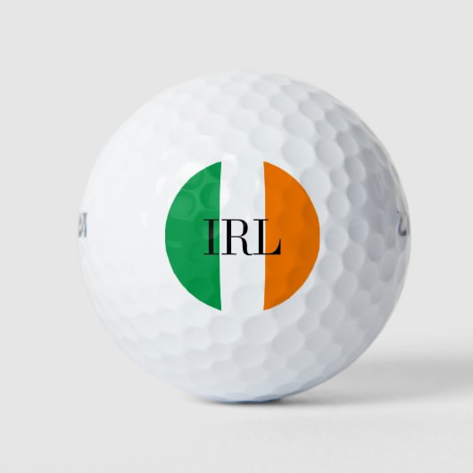 Irish Flag Golf Set | IRL Irland Stolz Golfball (Vorderseite)