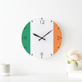 Irish Flag Große Wanduhr (Zuhause)