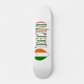 Irish Flag Heart & Word Irland Skateboard (Vorne)