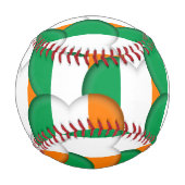 Irish Flag, Hearts - Baseballs, Liebe Irland Baseball (Rückseite)