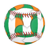 Irish Flag, Hearts - Baseballs, Liebe Irland Baseball (Vorderseite)