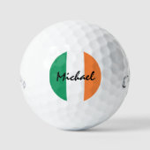 Irish Flag Individuelle Name css gbcn Golfball (Vorderseite)