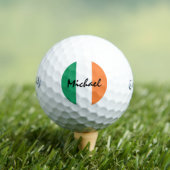 Irish Flag Individuelle Name css gbcn Golfball (Insitu T-Shirt)
