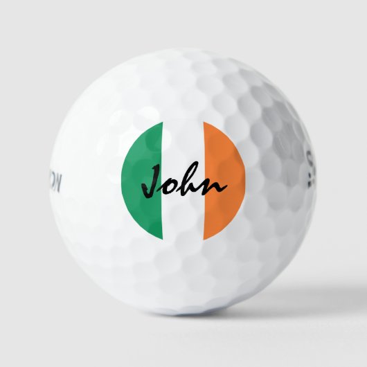 Irish Flag Individuelle Name ssf gbcn Golfball (Vorderseite)