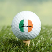Irish Flag Individuelle Name tpv1 gbcnt Golfball (Insitu T-Shirt)