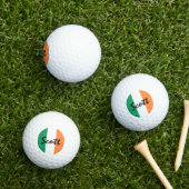 Irish Flag Individuelle Name va gbcnt Golfball (Insitu Gras)