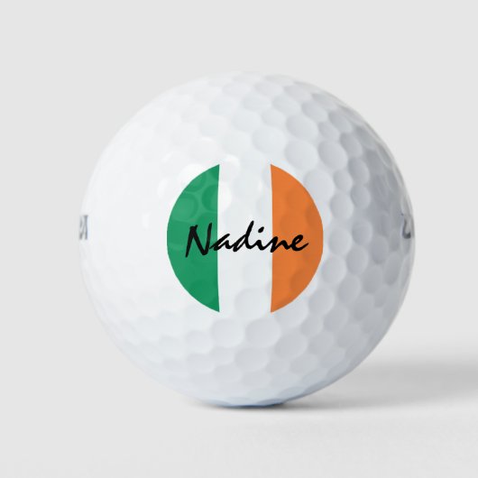 Irish Flag Individuelle Name wgbt Golfball (Vorderseite)