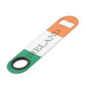 Irish Flag Ireland boczent Speed Flaschenöffner (Vorderseite Schrägansicht)