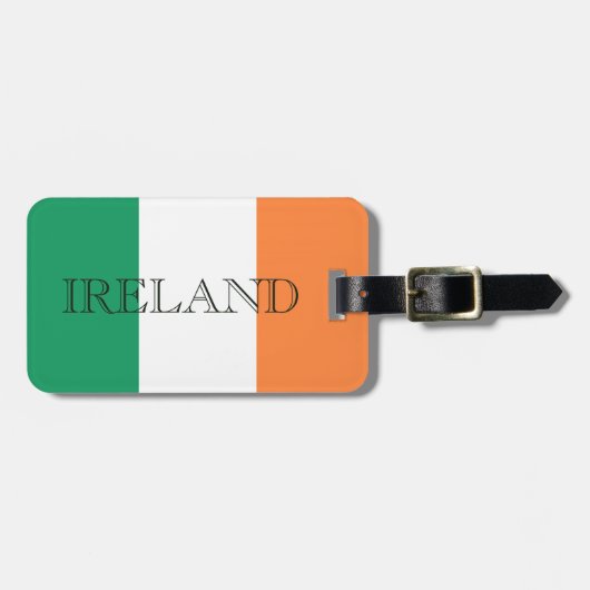 Irish Flag Ireland cd ln arc2 Gepäckanhänger (Vorderseite horizontal)