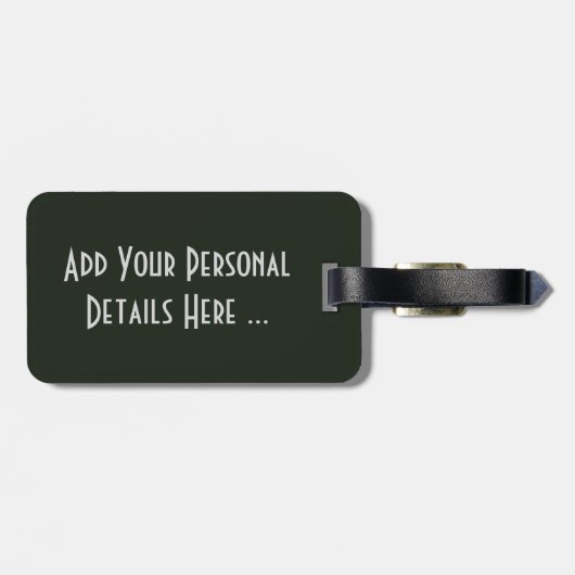 Irish Flag Ireland cd ln arc2 Gepäckanhänger (Rückseite horizontal)