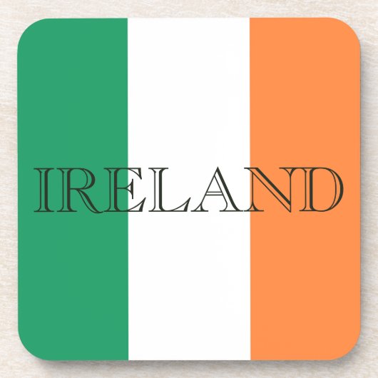 Irish Flag Ireland coastercn Getränkeuntersetzer (Vorderseite)