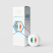Irish Flag Ireland css gbcnt Golfball (Verpackung)