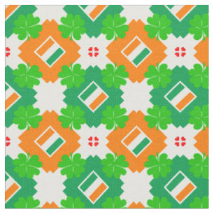 Irish Flag & Ireland Fabric mode /Kleeblatt Stoff