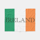 Irish Flag Ireland fbczent Fleecedecke (Vorderseite (Horizontal))