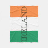 Irish Flag Ireland fbczent Fleecedecke (Vorderseite)