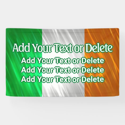 Irish Flag Ireland Flag St Patrick's Irish Party Banner (Horizontal)