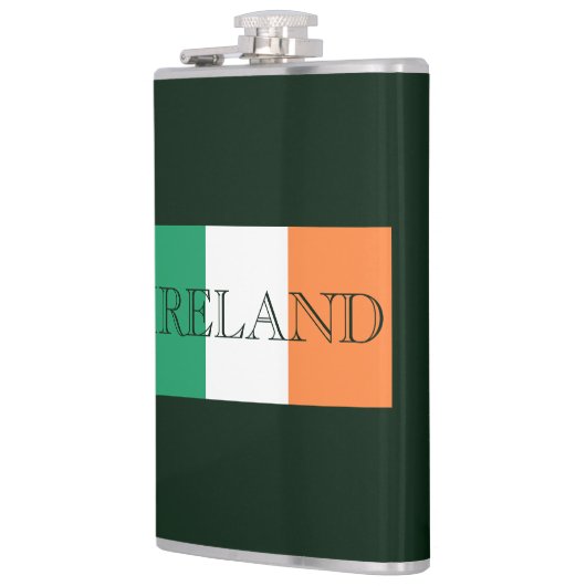 Irish Flag Ireland Fleck Flachmann (Links)