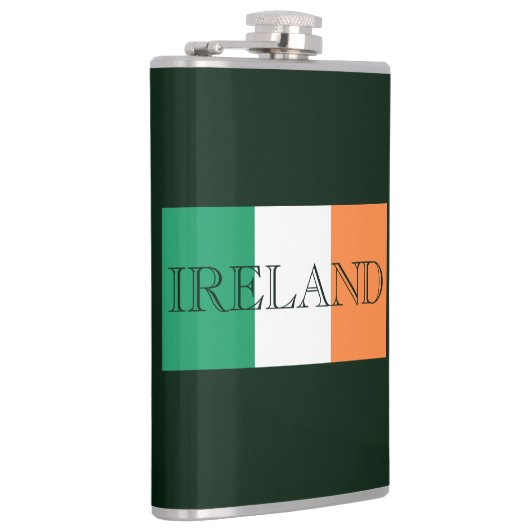 Irish Flag Ireland Fleck Flachmann (Rechts)