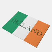 Irish Flag Ireland Fußmatte (Schrägansicht)