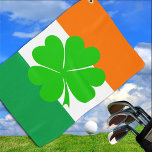 Irish Flag & Ireland golf / sports Golf Dublin Golfhandtuch<br><div class="desc">Sport-/Golf-Handtuch: Irland,  Kleeblatt (mit einem glücklichen Kleber) & irische Fahne Mode - Liebe mein Land,  Reisen,  Urlaub,  Patrioten / Sportfans</div>