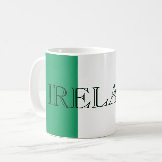 Irish Flag Ireland Kaffeetasse (Vorderseite Links)