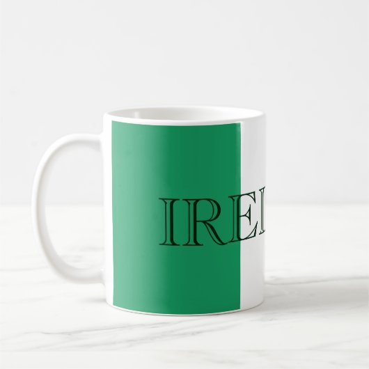 Irish Flag Ireland Kaffeetasse (Links)