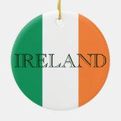Irish Flag Ireland Keramik Ornament (Hinten)