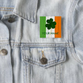 Irish Flag Ireland Kleeblatt Clover Volunteer Button (Beispiel)